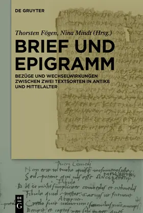 Fögen / Mindt |  Brief und Epigramm | Buch |  Sack Fachmedien