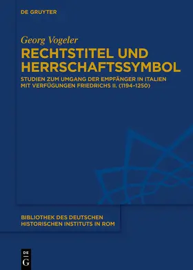 Vogeler |  Rechtstitel und Herrschaftssymbol | Buch |  Sack Fachmedien