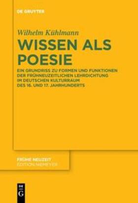 Kühlmann |  Wissen als Poesie | Buch |  Sack Fachmedien