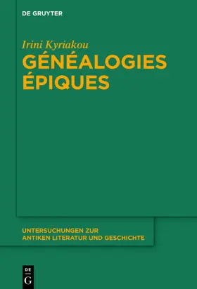 Kyriakou |  Généalogies épiques | eBook | Sack Fachmedien