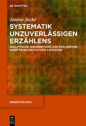 Jacke |  Systematik unzuverlässigen Erzählens | Buch |  Sack Fachmedien