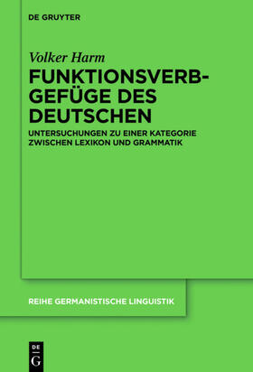Harm | Funktionsverbgefüge des Deutschen | E-Book | sack.de