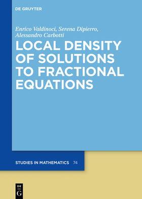 Carbotti / Valdinoci / Dipierro |  Local Density of Solutions to Fractional Equations | Buch |  Sack Fachmedien