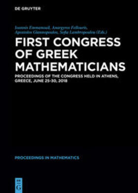 Emmanouil / Fellouris / Giannopoulos |  First Congress of Greek Mathematicians | eBook | Sack Fachmedien