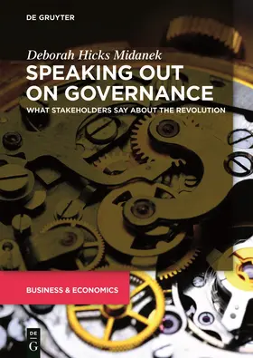 Midanek |  Speaking Out on Governance | Buch |  Sack Fachmedien