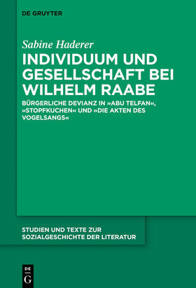 Haderer |  Individuum und Gesellschaft bei Wilhelm Raabe | Buch |  Sack Fachmedien