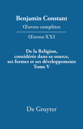 Kloocke |  De la Religion, considérée dans sa source, ses formes et ses développements, Tome V | eBook | Sack Fachmedien