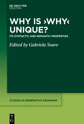 Soare |  Why is 'Why' Unique? | Buch |  Sack Fachmedien