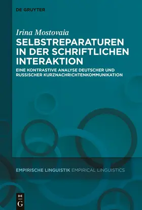 Mostovaia |  Selbstreparaturen in der schriftlichen Interaktion | Buch |  Sack Fachmedien