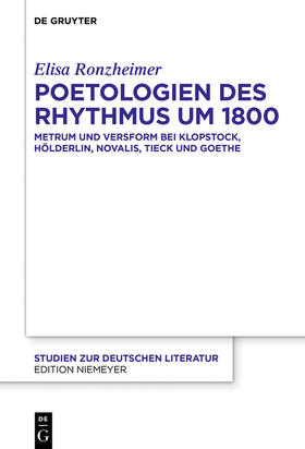 Ronzheimer |  Poetologien des Rhythmus um 1800 | Buch |  Sack Fachmedien