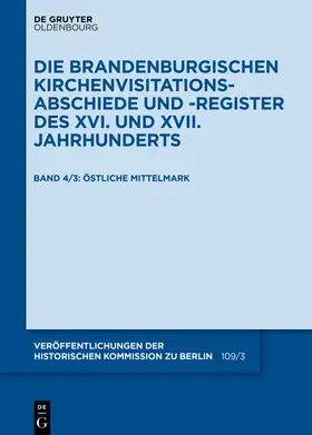 Schuchard / Historische Kommission |  Die Mittelmark / Teil 3: Östliche Mittelmark | Buch |  Sack Fachmedien