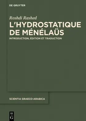 Rashed |  L’hydrostatique de Ménélaüs | Buch |  Sack Fachmedien