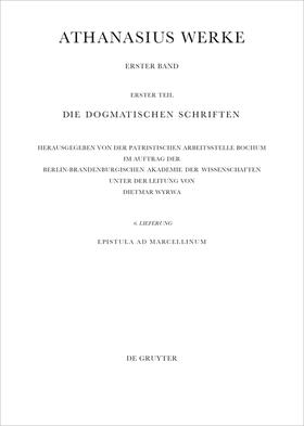 Savvidis / Wyrwa |  Epistula ad Marcellinum | Buch |  Sack Fachmedien