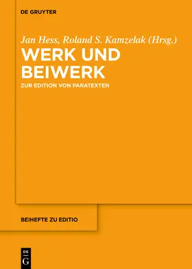 Hess / Kamzelak |  Werk und Beiwerk | Buch |  Sack Fachmedien