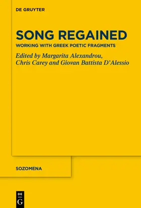 Alexandrou / Carey / D´Alessio |  Song Regained | Buch |  Sack Fachmedien