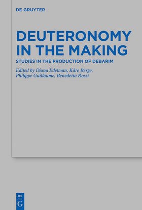 Edelman / Berge / Guillaume | Deuteronomy in the Making | E-Book | sack.de