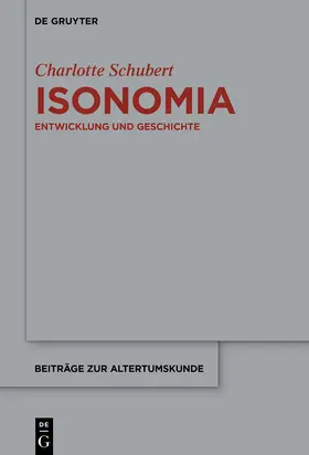 Schubert |  Isonomia | Buch |  Sack Fachmedien