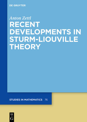 Zettl |  Recent Developments in Sturm-Liouville Theory | Buch |  Sack Fachmedien