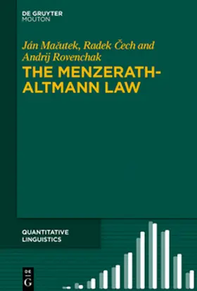 Macutek / Cech / Rovenchak |  The Menzerath-Altmann Law | Buch |  Sack Fachmedien