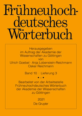  Frühneuhochdeutsches Wörterbuch. Band 10/Lieferung 3 | Buch |  Sack Fachmedien