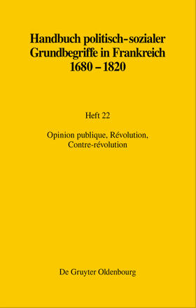 Leonhard / Lüsebrink |  Opinion publique, Révolution, Contre-révolution | eBook | Sack Fachmedien