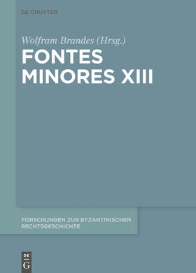Brandes |  Fontes Minores XIII | eBook | Sack Fachmedien