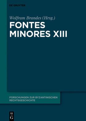 Brandes |  Fontes Minores XIII | eBook | Sack Fachmedien