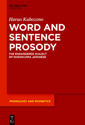Kubozono |  Word and Sentence Prosody | eBook | Sack Fachmedien