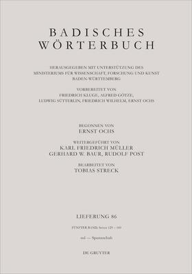 Streck |  Badisches Wörterbuch. Band V/Lieferung 86 | Buch |  Sack Fachmedien