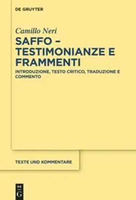 Neri |  Saffo - testimonianze e frammenti | eBook | Sack Fachmedien