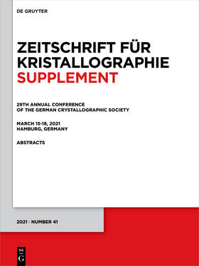 Deutsches Elektronen-Synchrotron-DESY | 29th Annual Conference of the German Crystallographic Society, March 15–18, 2021, Hamburg, Germany | E-Book | sack.de