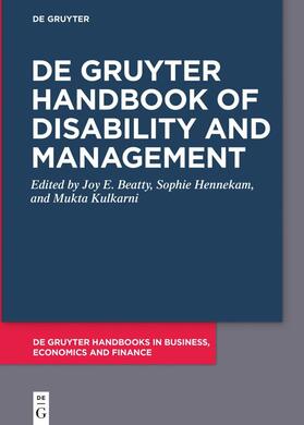 Beatty / Hennekam / Kulkarni |  De Gruyter Handbook of Disability and Management | eBook | Sack Fachmedien