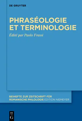 Frassi |  Phraséologie et terminologie | Buch |  Sack Fachmedien