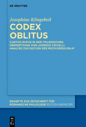 Klingebeil |  Codex oblitus | eBook | Sack Fachmedien