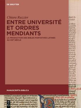 Ruzzier |  Entre Université et ordres mendiants | Buch |  Sack Fachmedien