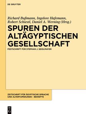 Bußmann / Hafemann / Schiestl |  Spuren der altägyptischen Gesellschaft | Buch |  Sack Fachmedien