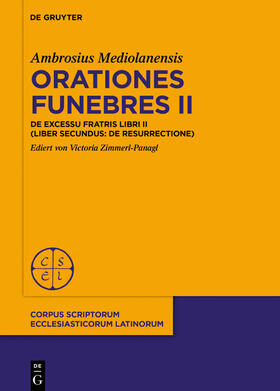 Mediolanensis / Zimmerl-Panagl |  Orationes funebres II | Buch |  Sack Fachmedien