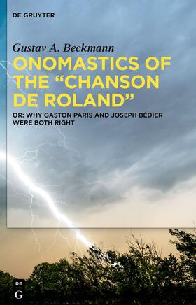 Beckmann | Onomastics of the “Chanson de Roland” | E-Book | sack.de