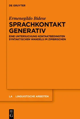 Bidese |  Sprachkontakt generativ | Buch |  Sack Fachmedien