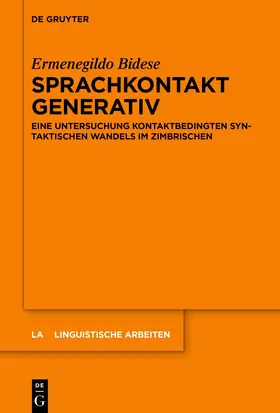 Bidese | Sprachkontakt generativ | E-Book | sack.de