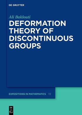 Baklouti |  Deformation Theory of Discontinuous Groups | eBook | Sack Fachmedien