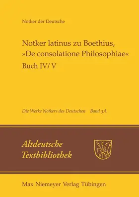 Tax |  Notker latinus zu Boethius, »De consolatione Philosophiae« | eBook | Sack Fachmedien