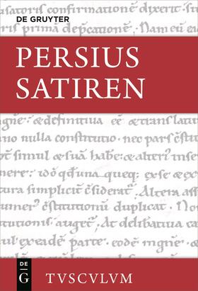 Persius / Holzberg / Persius Flaccus |  Satiren | Buch |  Sack Fachmedien