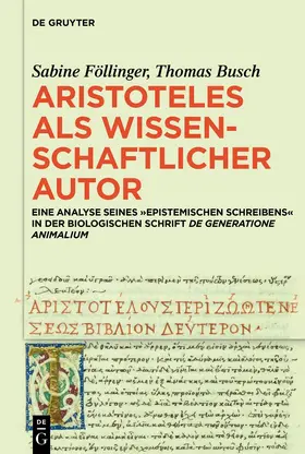 Föllinger / Busch | Aristoteles als wissenschaftlicher Autor | E-Book | sack.de