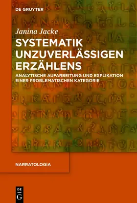 Jacke |  Systematik unzuverlässigen Erzählens | Buch |  Sack Fachmedien