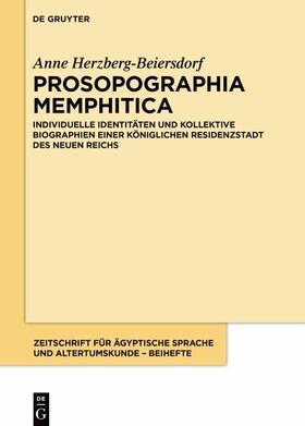 Herzberg-Beiersdorf |  Prosopographia Memphitica | eBook | Sack Fachmedien