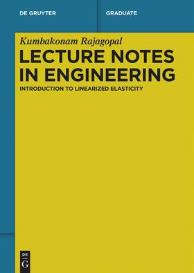 Rajagopal |  Lecture Notes in Engineering | Buch |  Sack Fachmedien