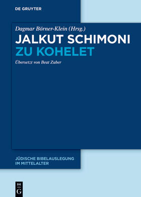 Börner-Klein |  Jalkut Schimoni zu Kohelet | Buch |  Sack Fachmedien