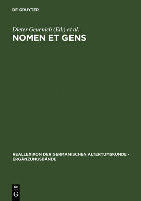Geuenich / Haubrichs / Jarnut |  Nomen et gens | eBook | Sack Fachmedien