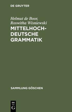 Boor / Wisniewski | Mittelhochdeutsche Grammatik | E-Book | sack.de